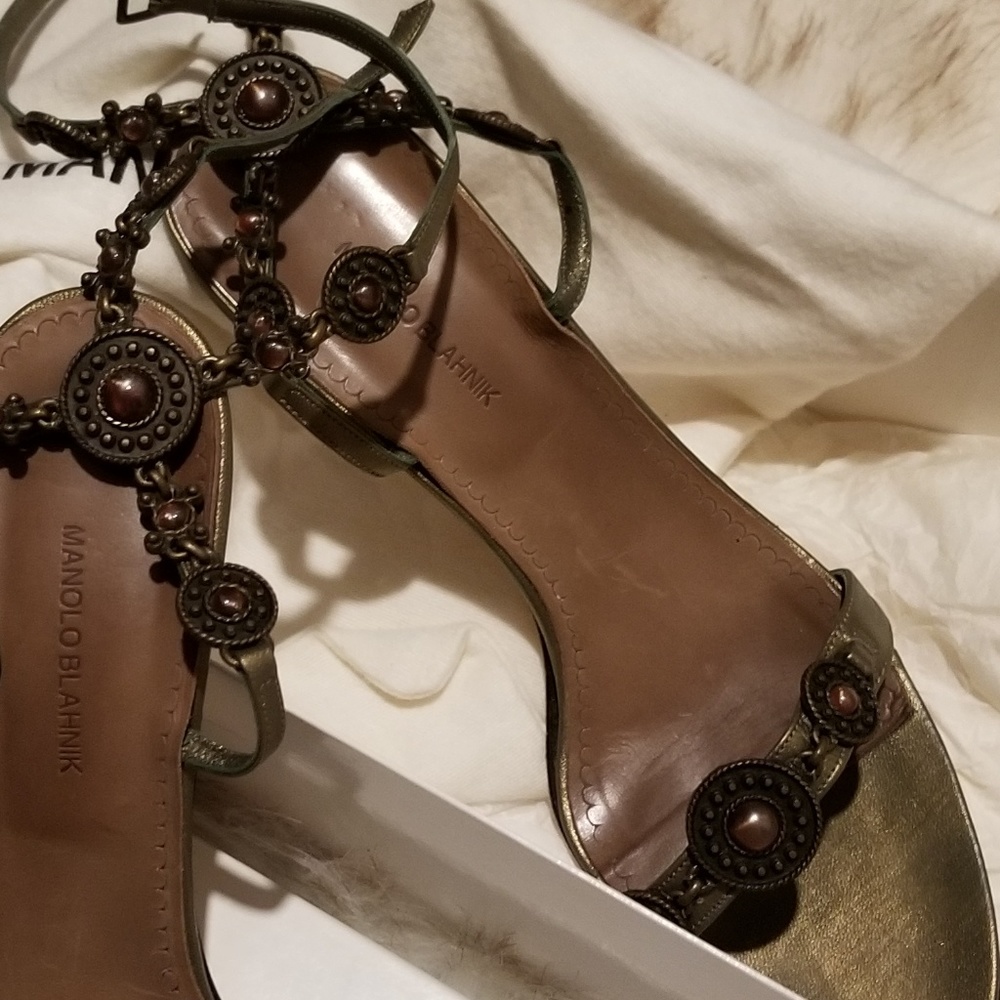 Manolo Blahnik Jeweled Heels